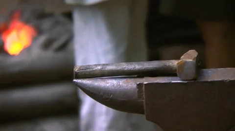 Black smith on job Video stock 992481