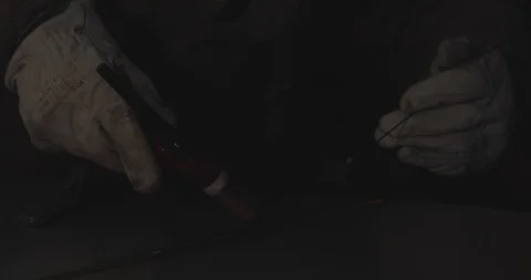 Black smith working in industry Video stock 92529016