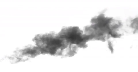 Black Smoke Blows the Wind 4K wb Vidéo 80979645