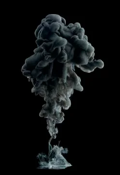 Black smoke cloud Stock-Fotos