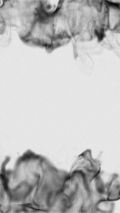 Black Smoke Collision Isolated on Transparent Background Stock-Footage 344973242