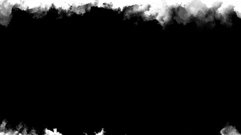 Black smoke ink border background center space, edges, grunge texture, dramatic Stock Footage 334101290