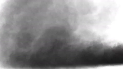 Black smoke, steam on a white background. 動画素材 65371478