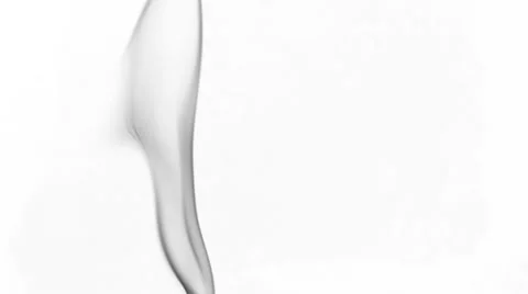 Black smoke on a white background Stock Footage 60799578