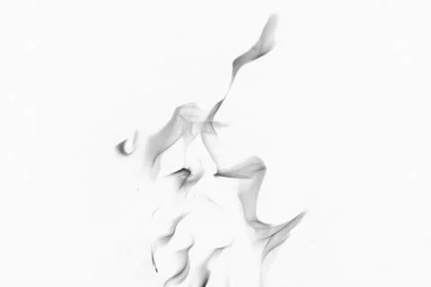 Black smoke on white Stock Photos