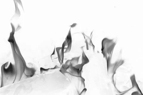 Black smoke on white Stock Photos