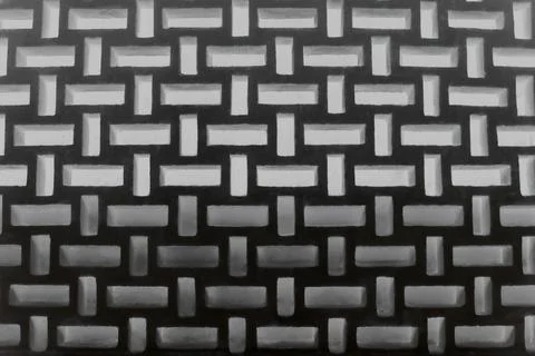 Black smooth shiny brick wall for background. Rectangles. Space for text Stock Photos