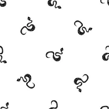 Black snake pattern seamless black 스톡 일러스트