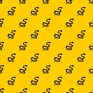 Black snake wriggling pattern vector Illustrazione stock