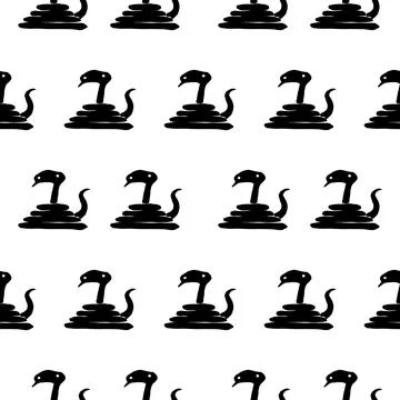 Black snakepattern 스톡 일러스트