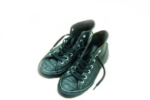 Black sneakers Stock Photos