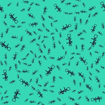 Black Sniper optical sight icon isolated seamless pattern on green background 库存插图