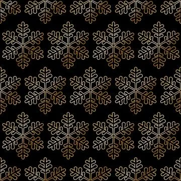 Black snowflake background Stock Illustration