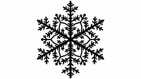 Black Snowflake Icon Vector Illustration Stock Illustration