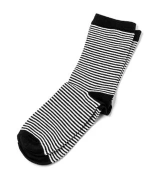 Black sock  isolated Stock Photos