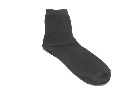 Black socks textile black socks on a white background ,model released, Sym... Stock Photos