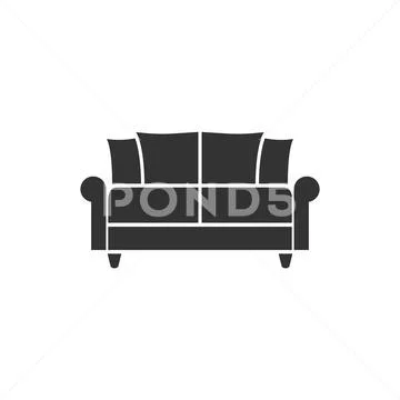 Sofa store flat design