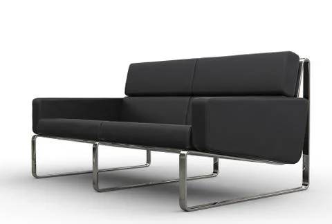 Black Sofa Stock Illustration