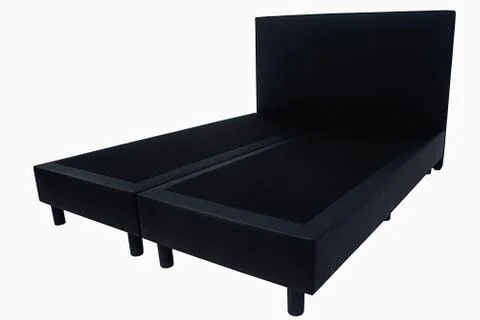 Black sofa on an isolated background Foto stock