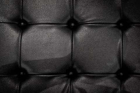 Black Sofa Leather Background Stock Photos