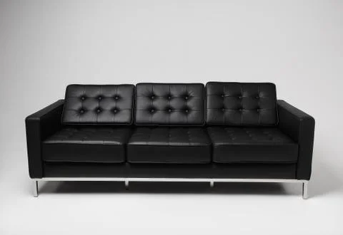 Black sofa Stock Photos