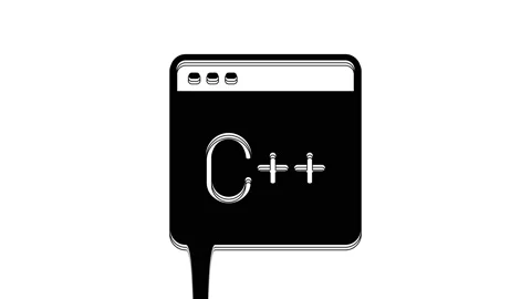 Black Software, web developer programming code icon isolated on white background Stock Footage 233969032