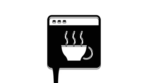 Black Software, web developer programming code icon isolated on white background Stock Footage 233969041