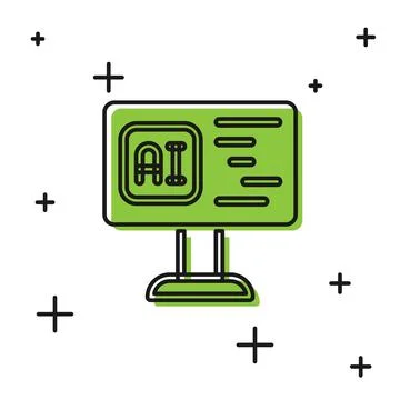 Black Software, web developer programming code icon isolated on white background Stock Illustration