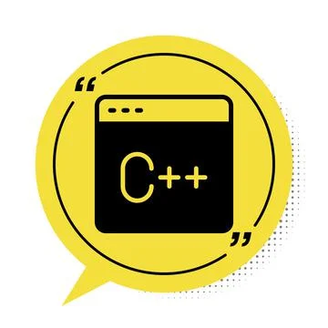 Black Software, web developer programming code icon isolated on white background Stock Illustration