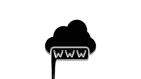 Black Software, web development, programming concept icon isolated on white Stock Footage 233968771