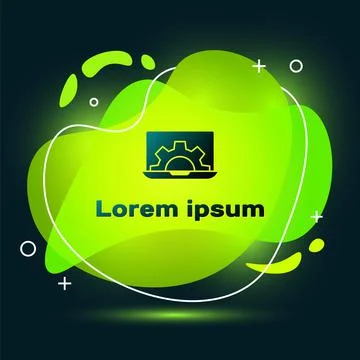 Black Software, web development, programming concept icon isolated on black Stock-Illustration