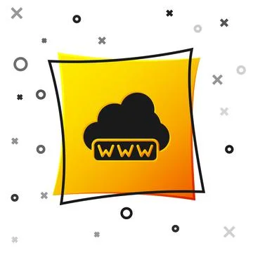 Black Software, web development, programming concept icon isolated on white Illustrazione stock