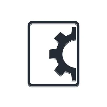 Black Software, web development, programming concept icon isolated on white.. Stock Illustration
