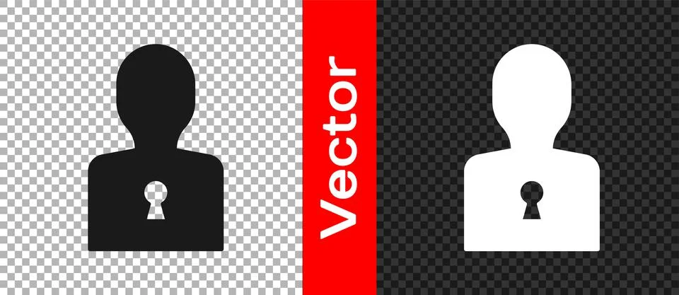 Black Solution to the problem in psychology icon isolated on transparent Stock Illustration