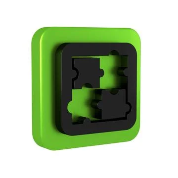 Black Solution to the problem in psychology icon isolated on transparent ba.. Stock Illustration