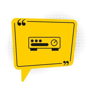 Black Sound mixer controller icon isolated on white background. Dj equipment  Stock Illustration
