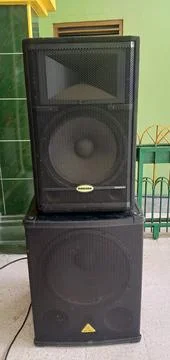 Black Sound System Stock Photos