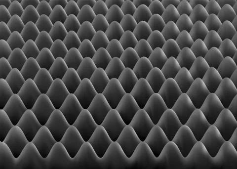 Black soundproof sheet abstract background Illustrazione stock