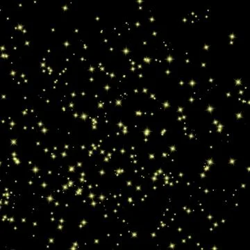 Black, space, 3d, particles, abstract, animation, glow, background, texture.. Stock Illustration