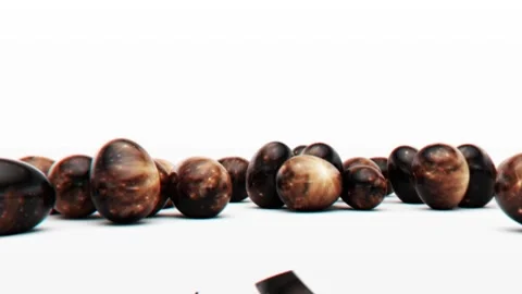 Black Space Easter Egg Cracks Background Video stock 269307707