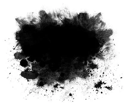 Black spatter grunge background Stock Illustration
