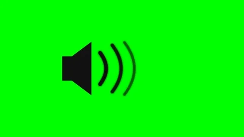 Black speaker icon with expanding sound wave animations Stock Footage 346738652