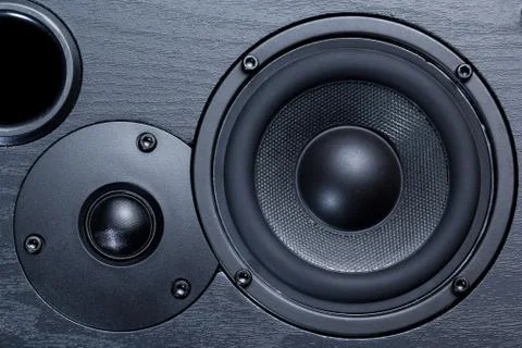 Black speaker Stock Photos