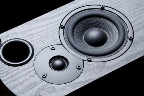 Black speaker Stock Photos