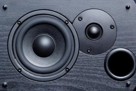 Black speaker Stock Photos