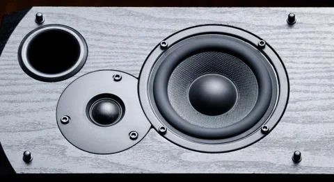 Black speaker Foto stock