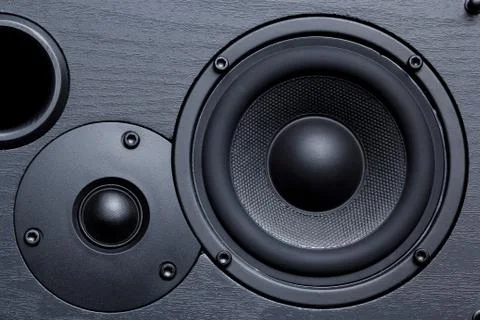 Black speaker Stock Photos
