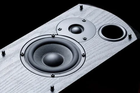 Black speaker Stock Photos