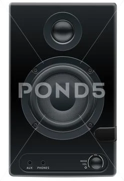Black Speaker PSD Template