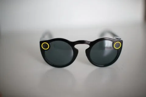 Black Spectacles Snapchat Stock Photos